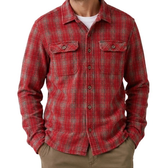 Patagonia Other - Patagonia Red Plaid Organic Cotton Flannel Shirt Men's Small